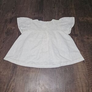 Kendi Maeve Eyelet Ruffle Sleeve Top